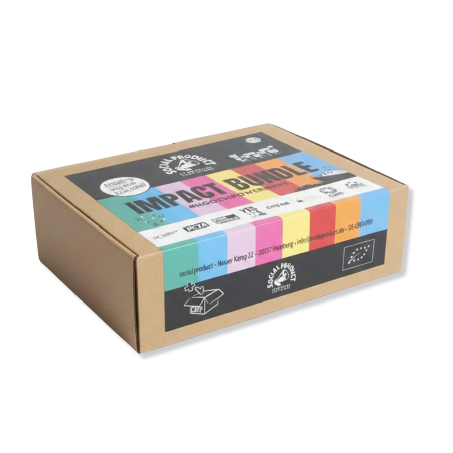 Impact Bundle – Geschenk Set von social product – Verpackung