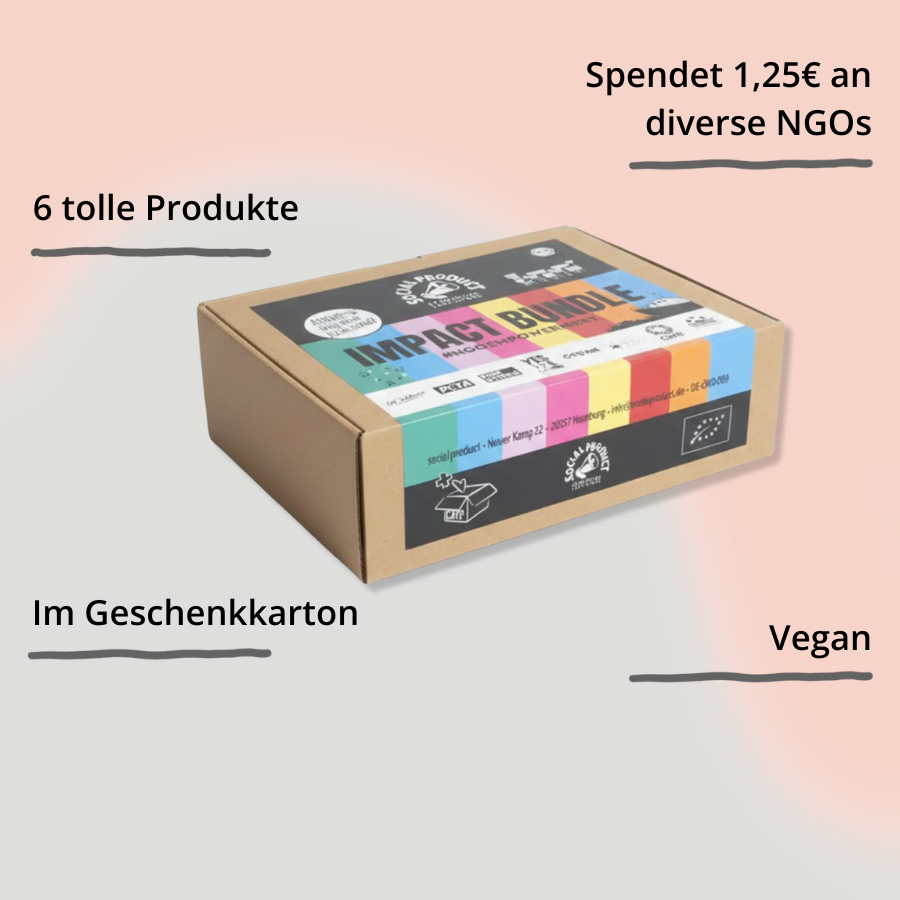 Impact Bundle – Geschenk Set von social product – Verpackung mit Impact