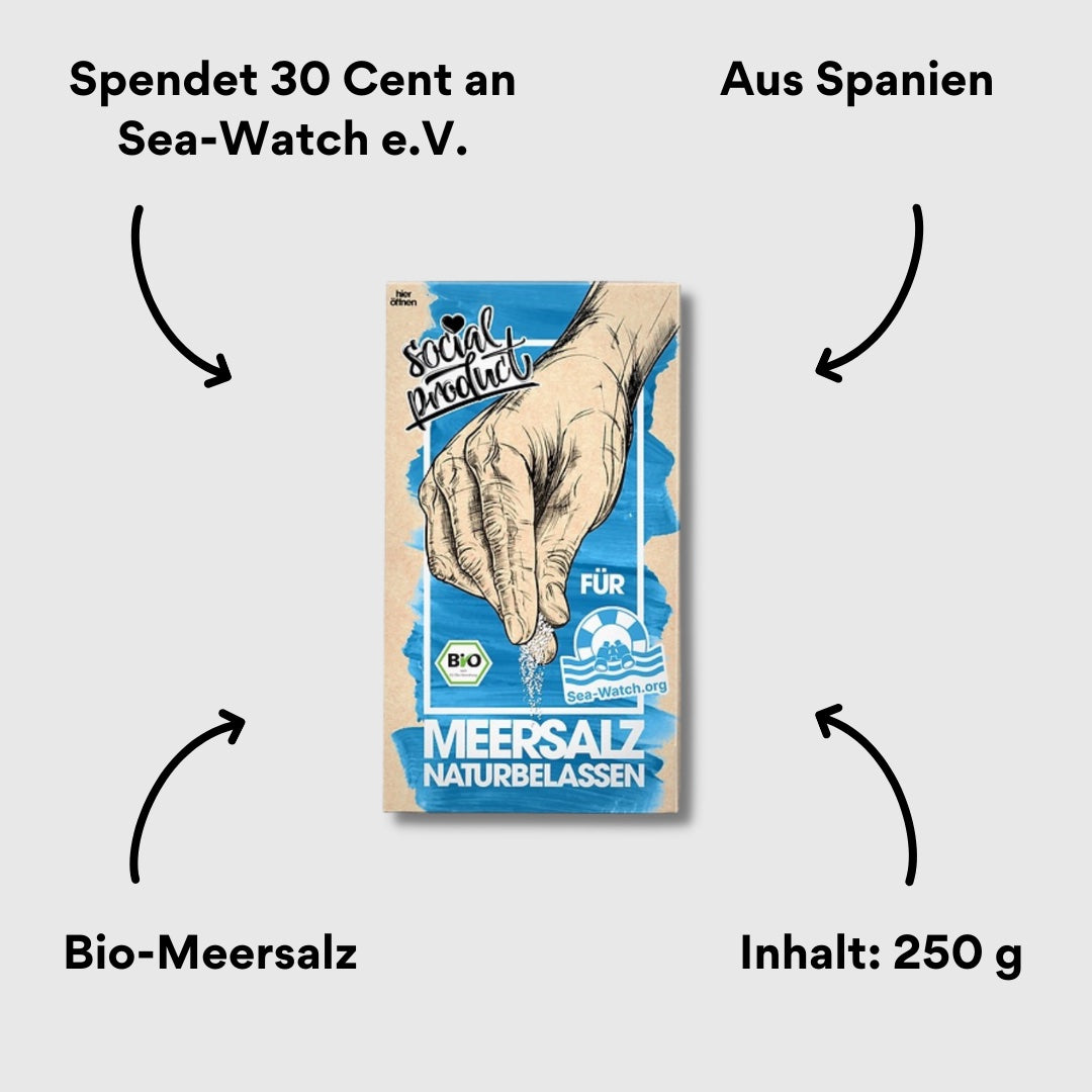 Bio-Meersalz von social products – Verpackung mit Impact