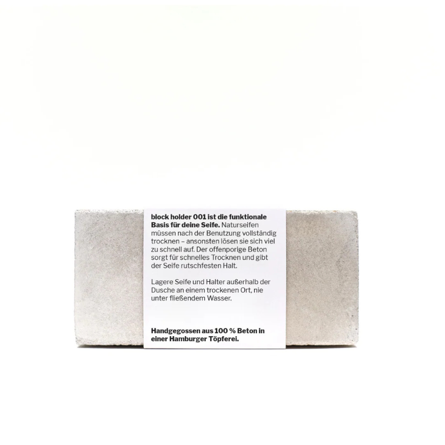 Handgefertigte Design-Seifenschale von therefore beauty – von hinten