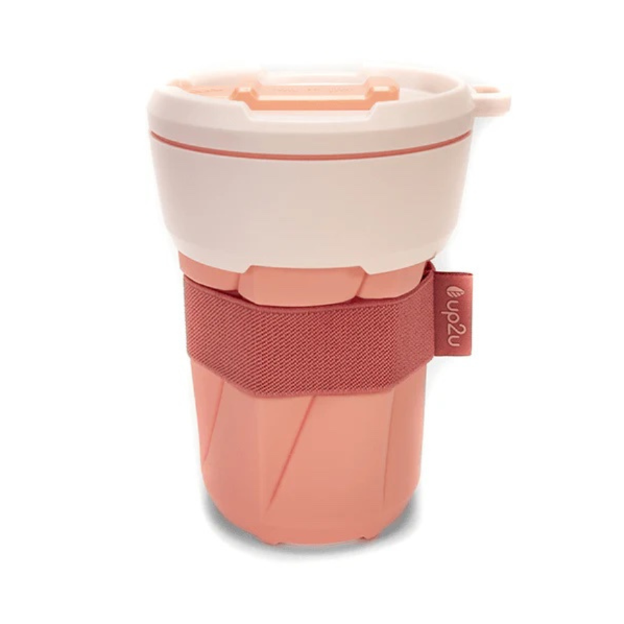 Faltbarer To-go Becher von up2u in der Farbe Blossom
