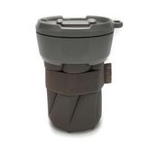 Faltbarer To-go Becher von up2u in der Farbe stone