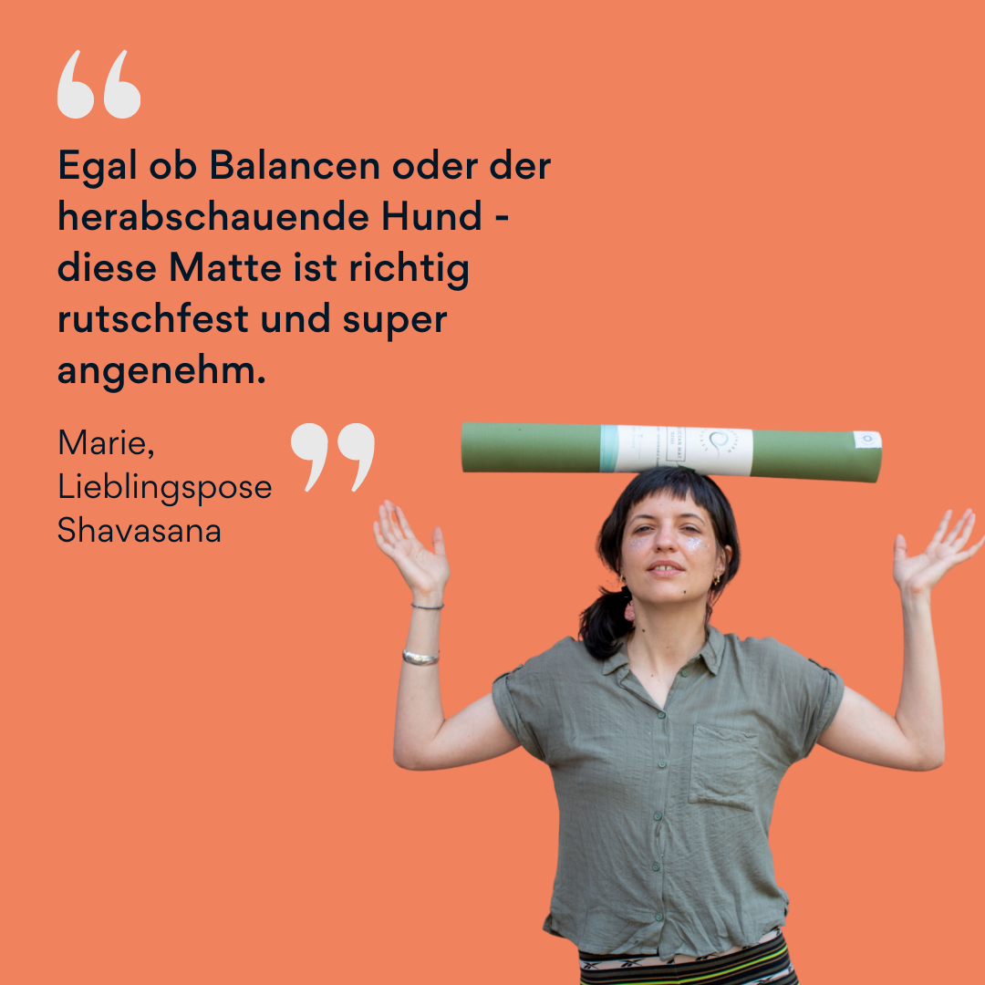 Bild von Marie mit Yogamatte