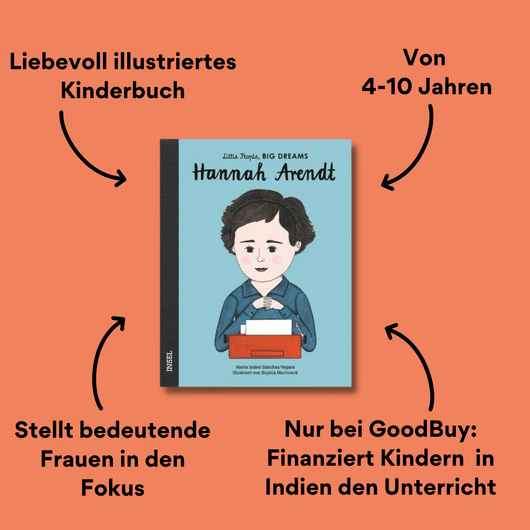 Little People Big Dreams Hannah Arendt Cover mit Impact