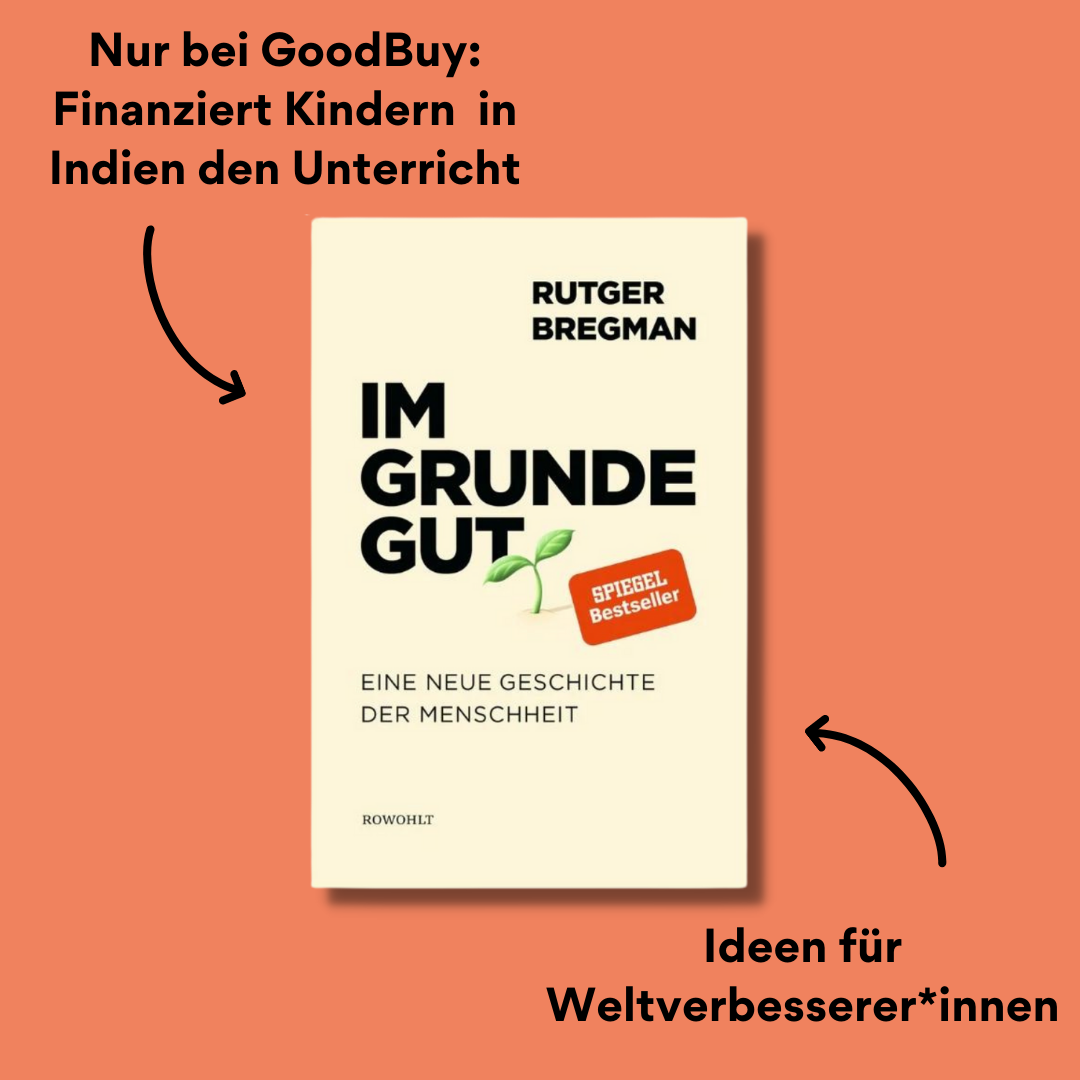 Rutger Bregman Im Grunde gut Buchcover mit Impact