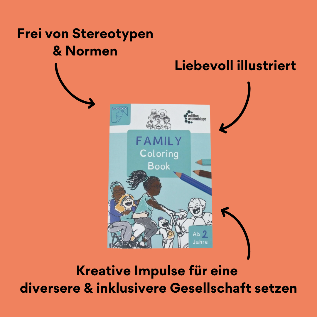 Family Coloring Book Malbuch mit Impact