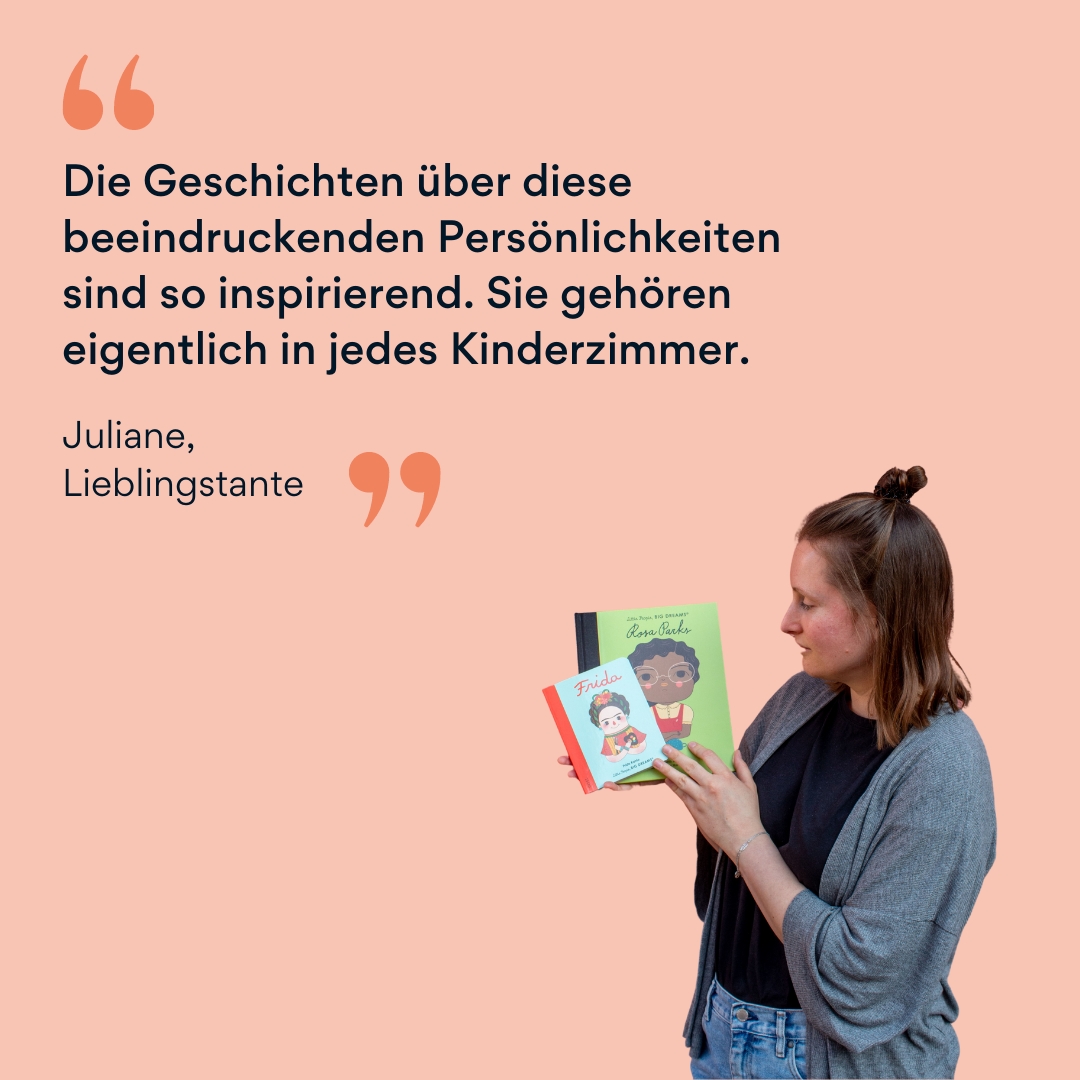 Bild von Juliane mit Little People, Big Dreams Büchern