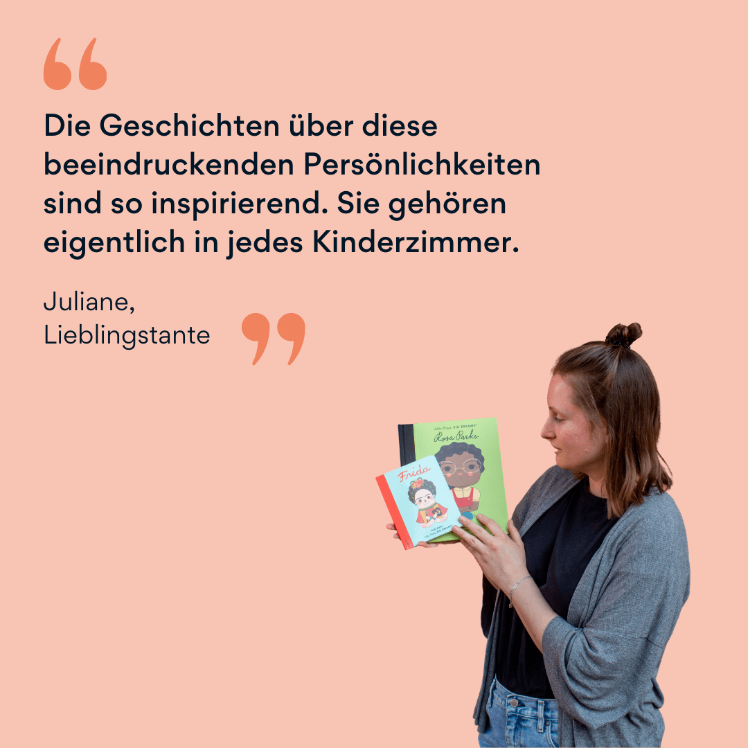 Bild von Juliane mit Little People, Big Dreams Büchern