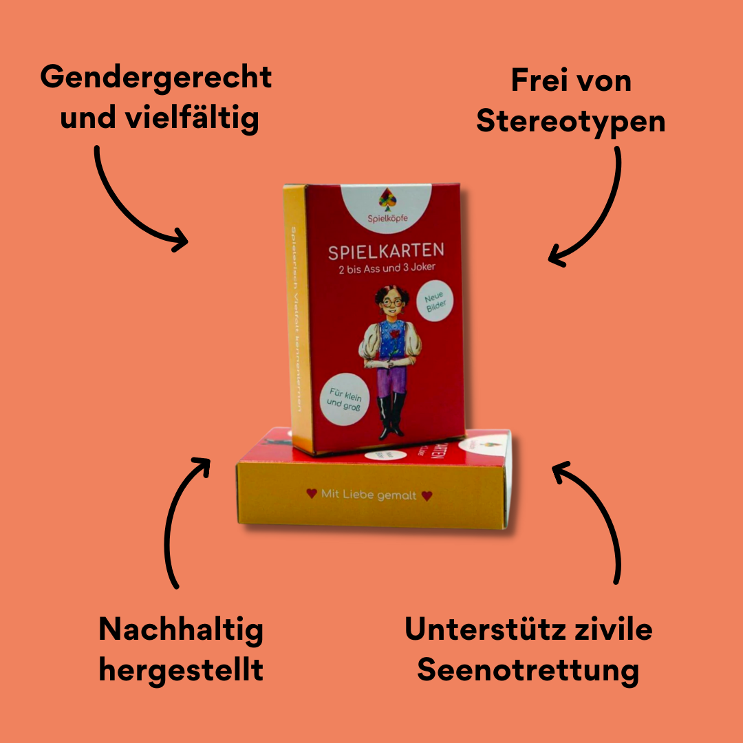 Spielkarten von Spielköpfe mit Impact