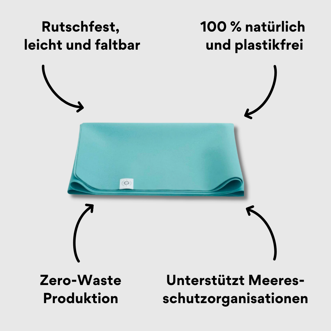 Southern Shores Travel Mat in der Farbe Ocean - quadratisch zusammengefaltet mit Impact