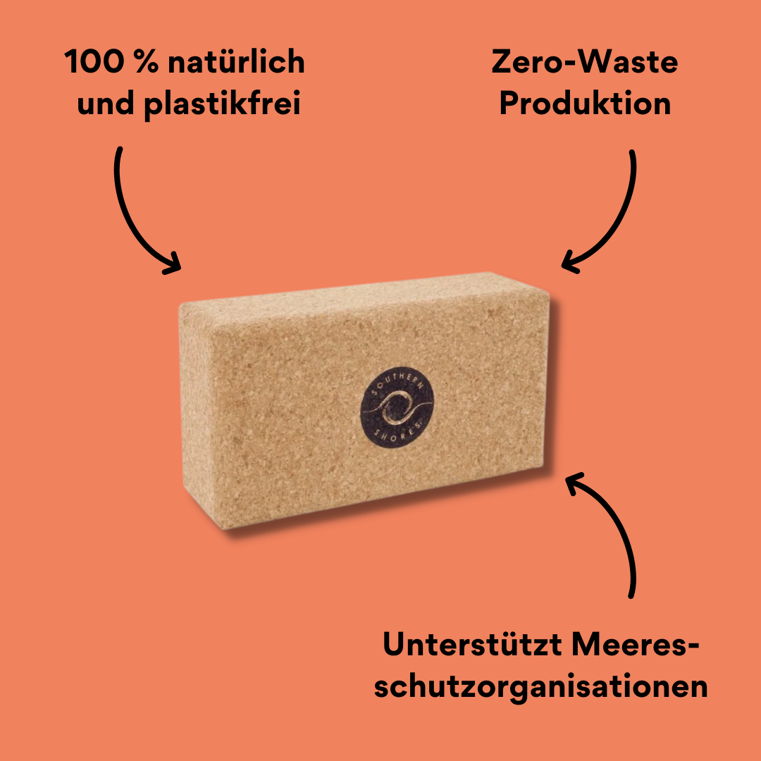 Yoga Block Kork mit Impact