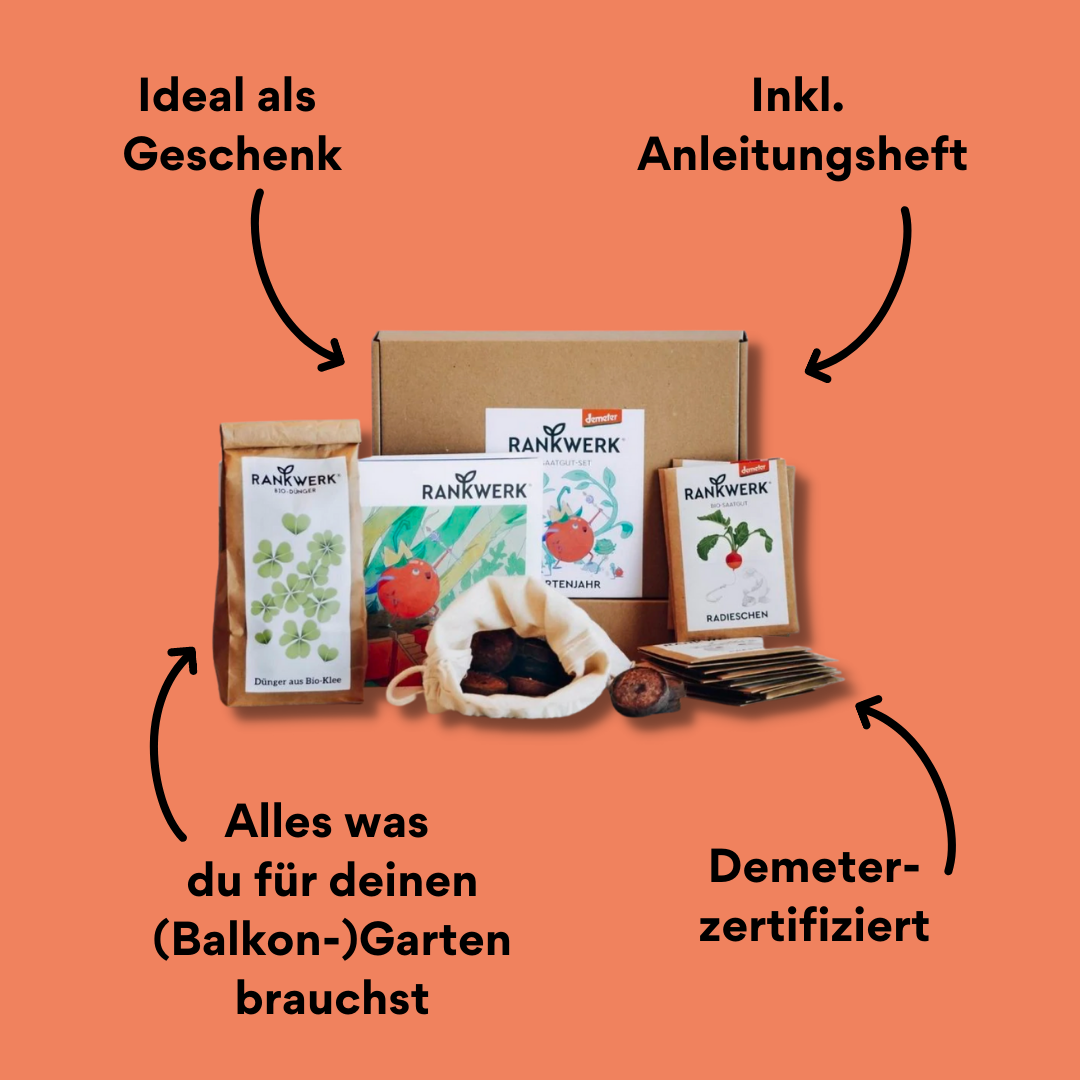 Saatgut Box Gartenjahr von Rankwerk mit Impact