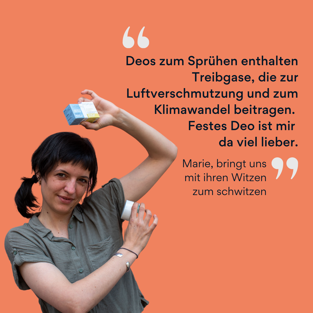 Bild von Marie mit Deo Creme von Hopery