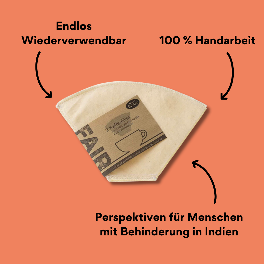 Kaffeefilter von weltpartner mit Verpackung mit Impact