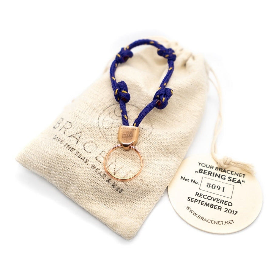 Bracenet Schlüsselanhänger Bering Sea gold mit Tasche