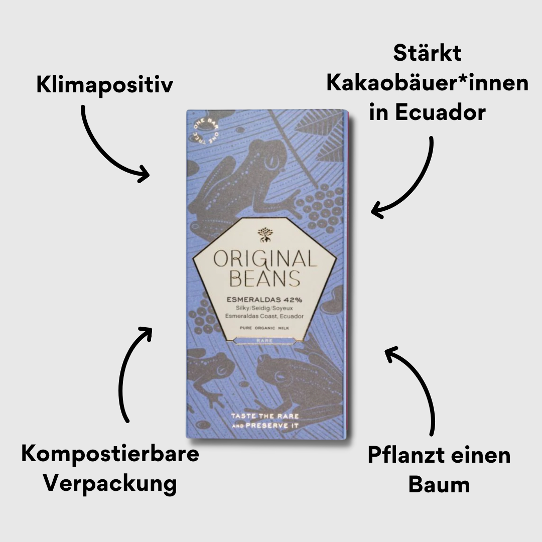 Original Beans Esmeraldas von vorne mit Impact