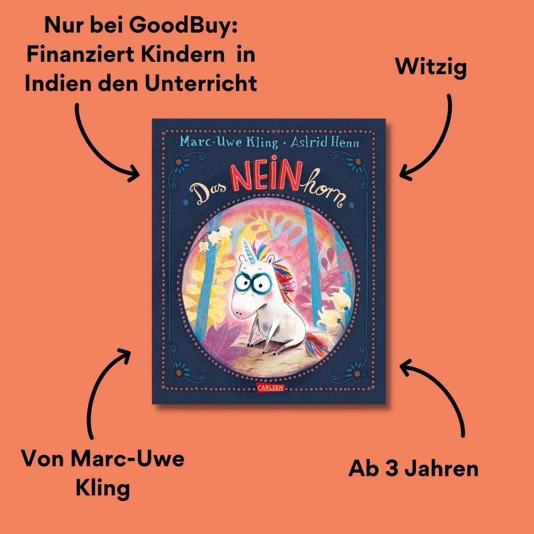 Das Neinhorn Buchcover mit Impact