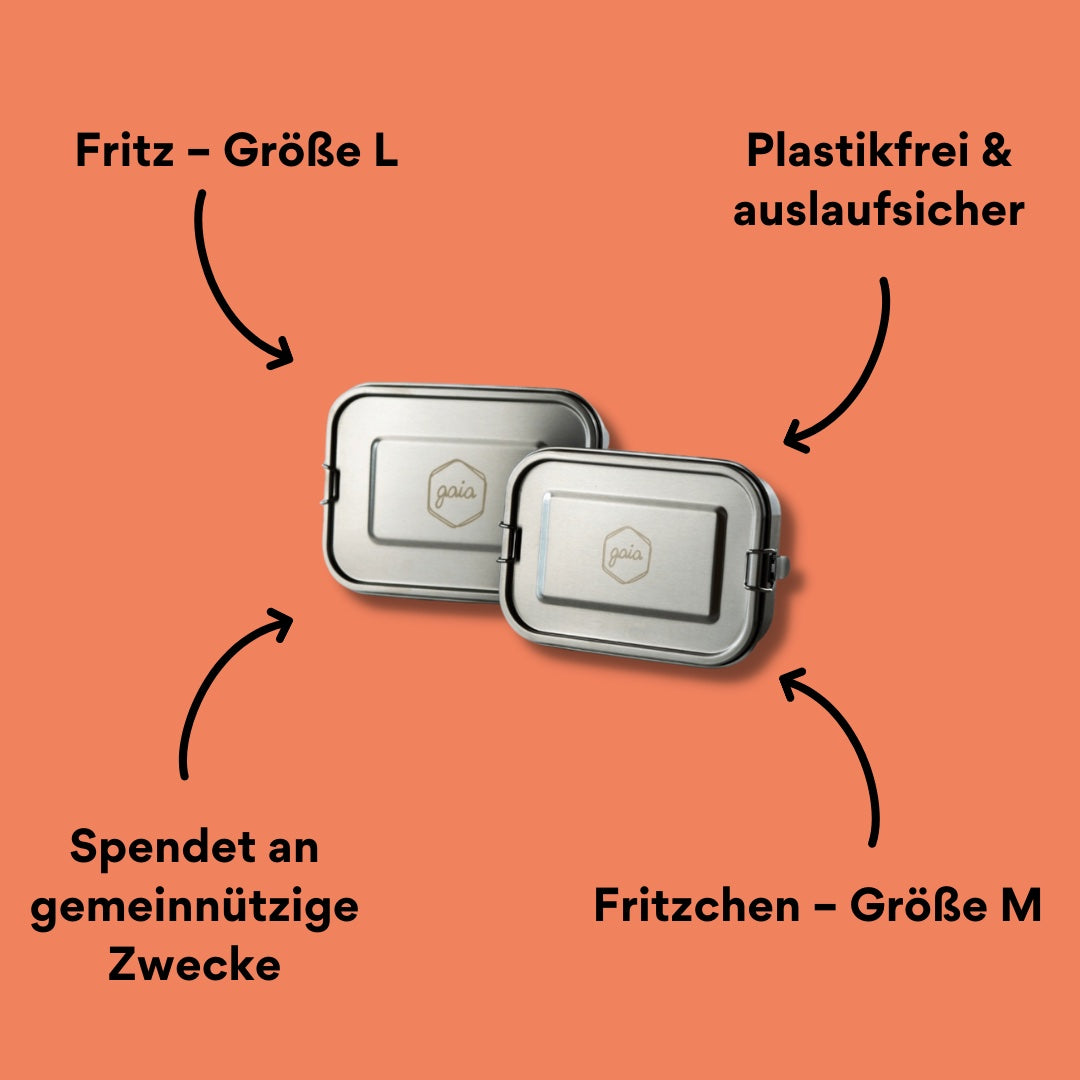 Brotdose von GAIA in Größe M und L mit Impact