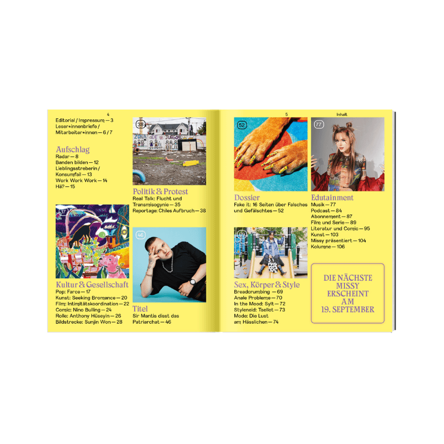 Missy Magazin 04 | 2022 Innenansicht