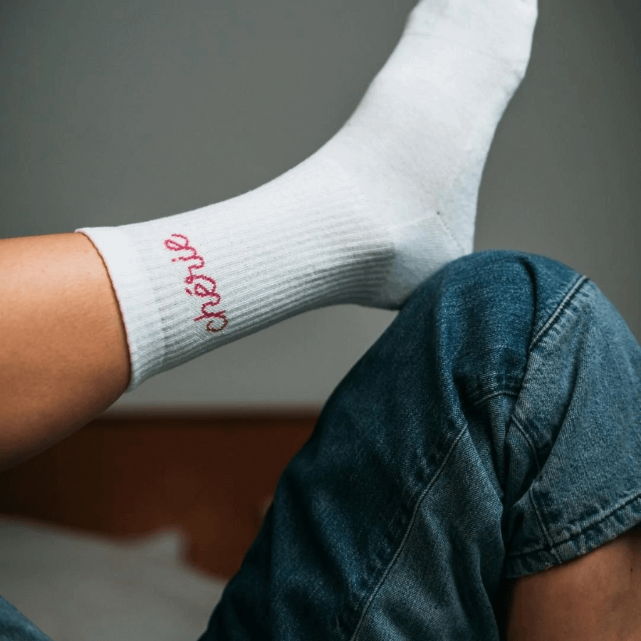 Mstry Socken Chérie am Fuß