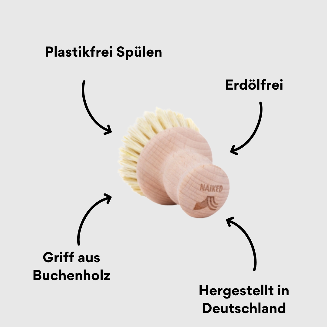 Naiked Topfbürste von hinten mit Impact