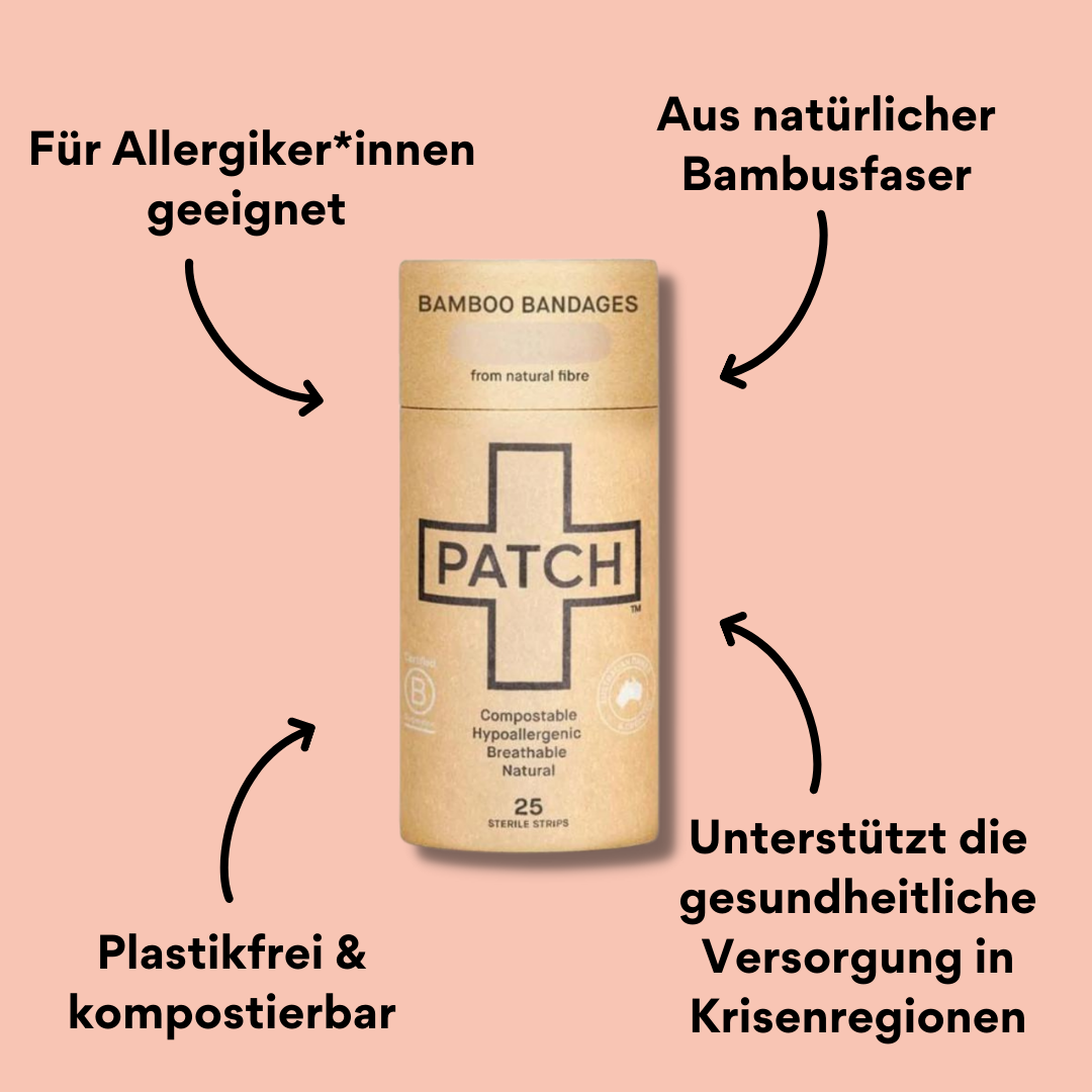 Patch Natürlich 25er Set Verpackung von vorne mit Impact