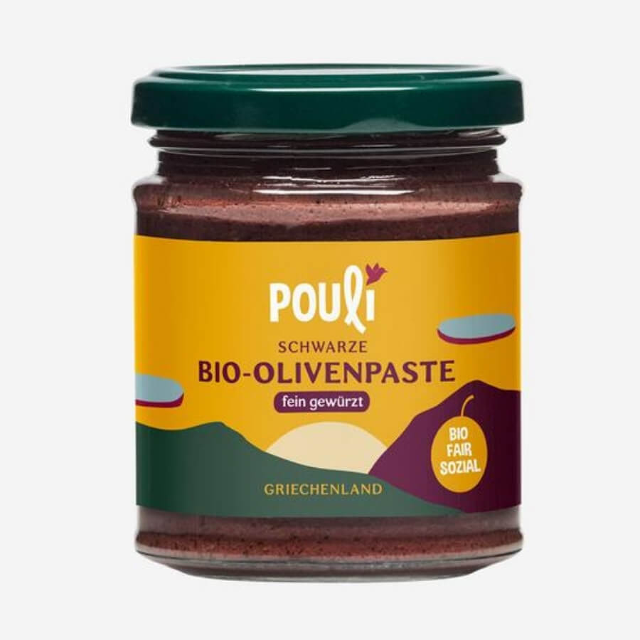 Pouli Olivenpaste im Glas Vorderansicht