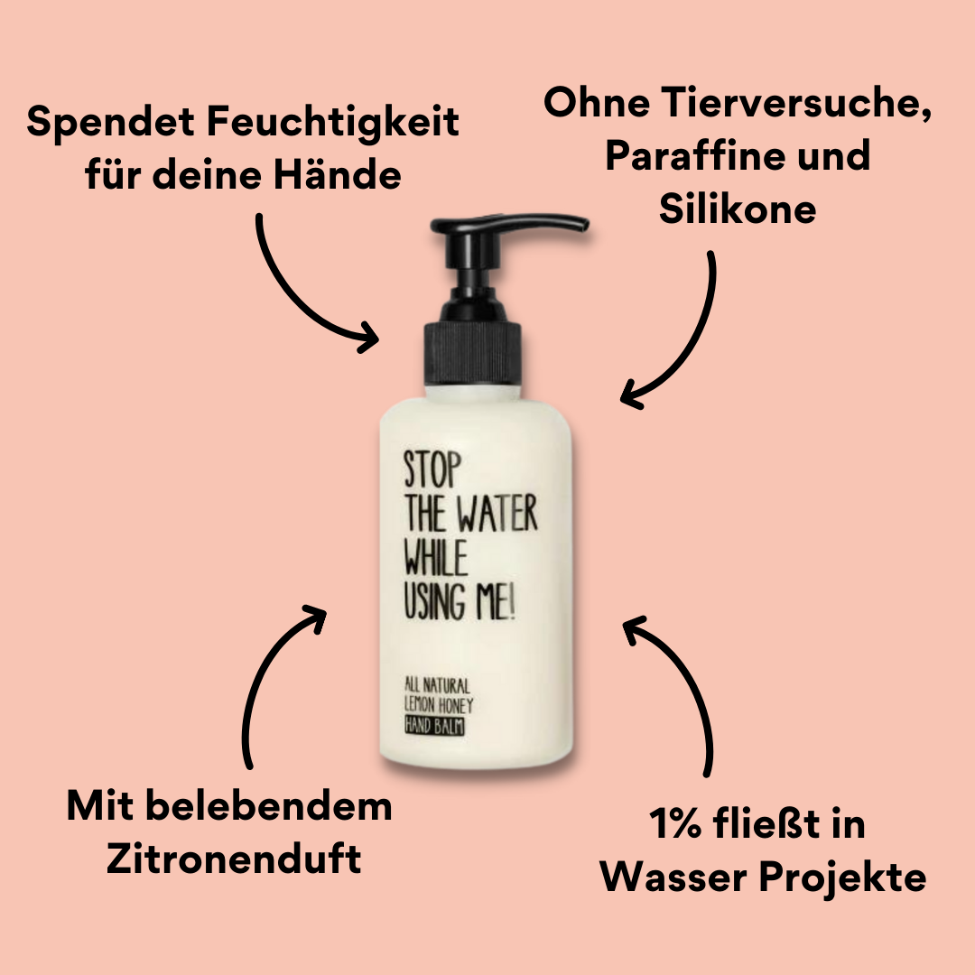 Lemon Honey Handbalsam von vorne mit Impact