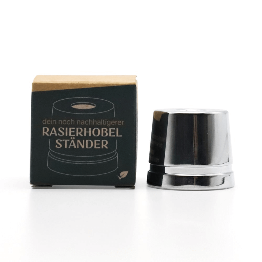 Truemorrow Rasierhobel Ständer Chrom mit Verpackung