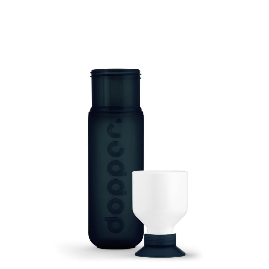 Dopper Trinkflasche dunkelgrün mit Becher
