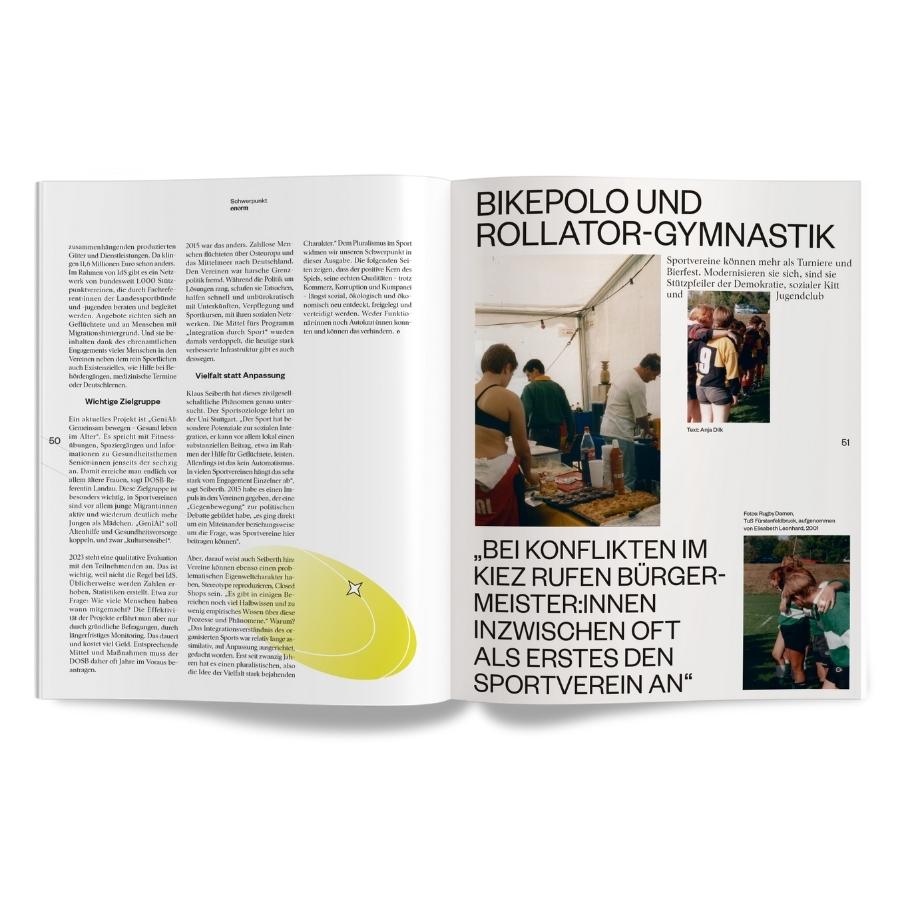 enorm Magazin der Sport gehört uns - Innenansicht