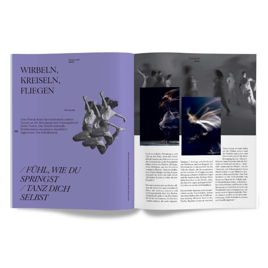 enorm Magazin der Sport gehört uns - Innenansicht