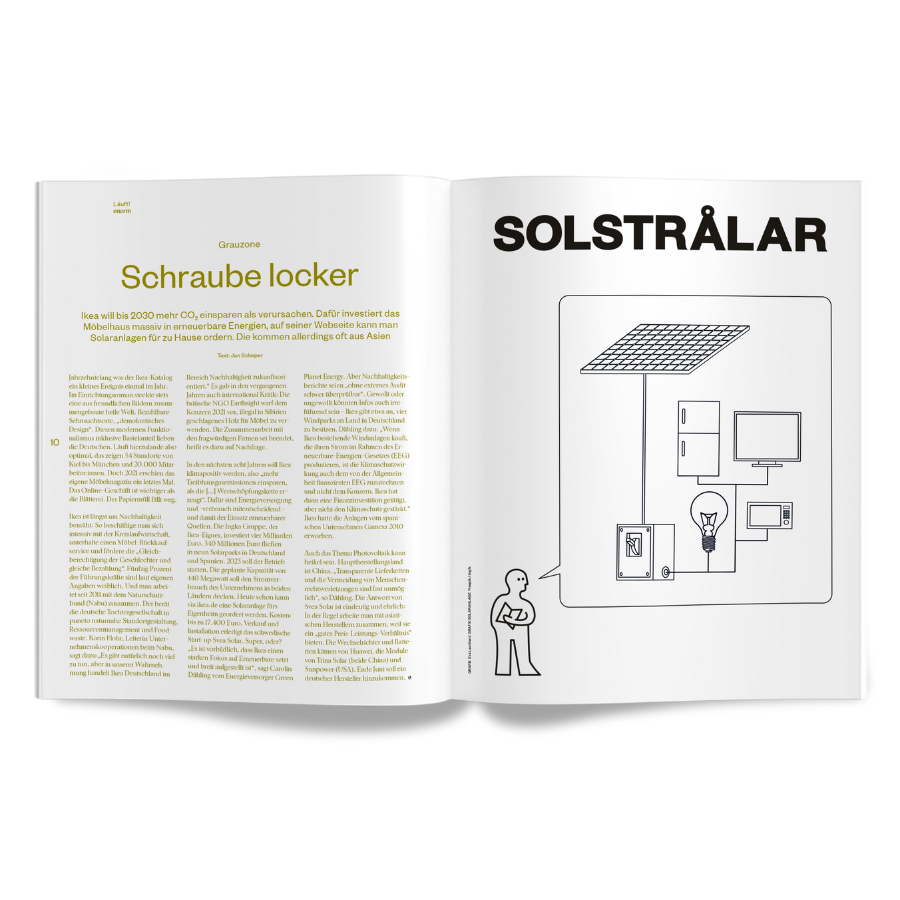 enorm Magazin Mission Artenrettung Innenansicht