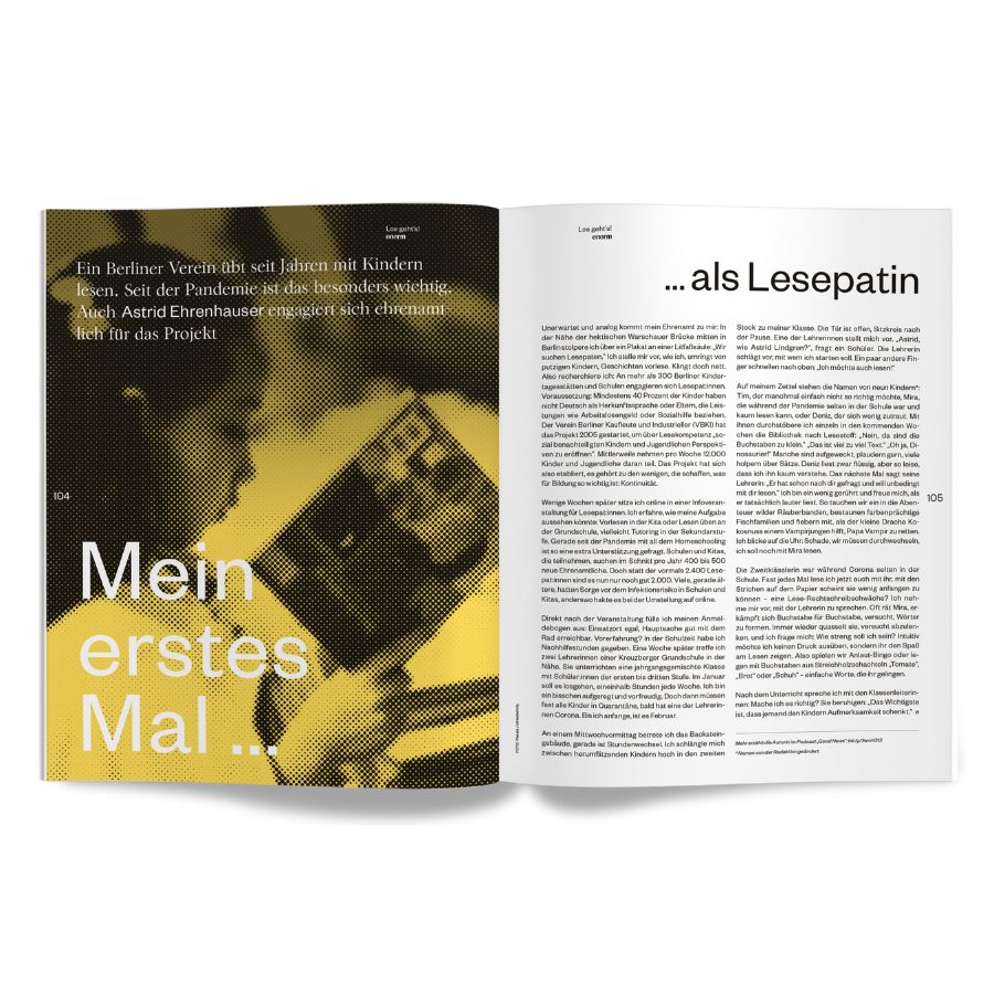 enorm Magazin Mission Artenrettung Innenansicht
