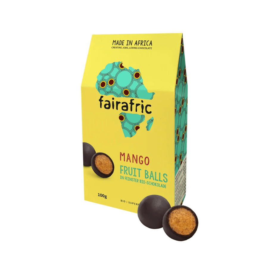 fairafric Fruit Balls Mango Verpackung