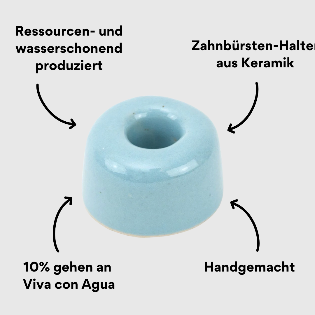 Zahnbürstenhalter blau mit Impact