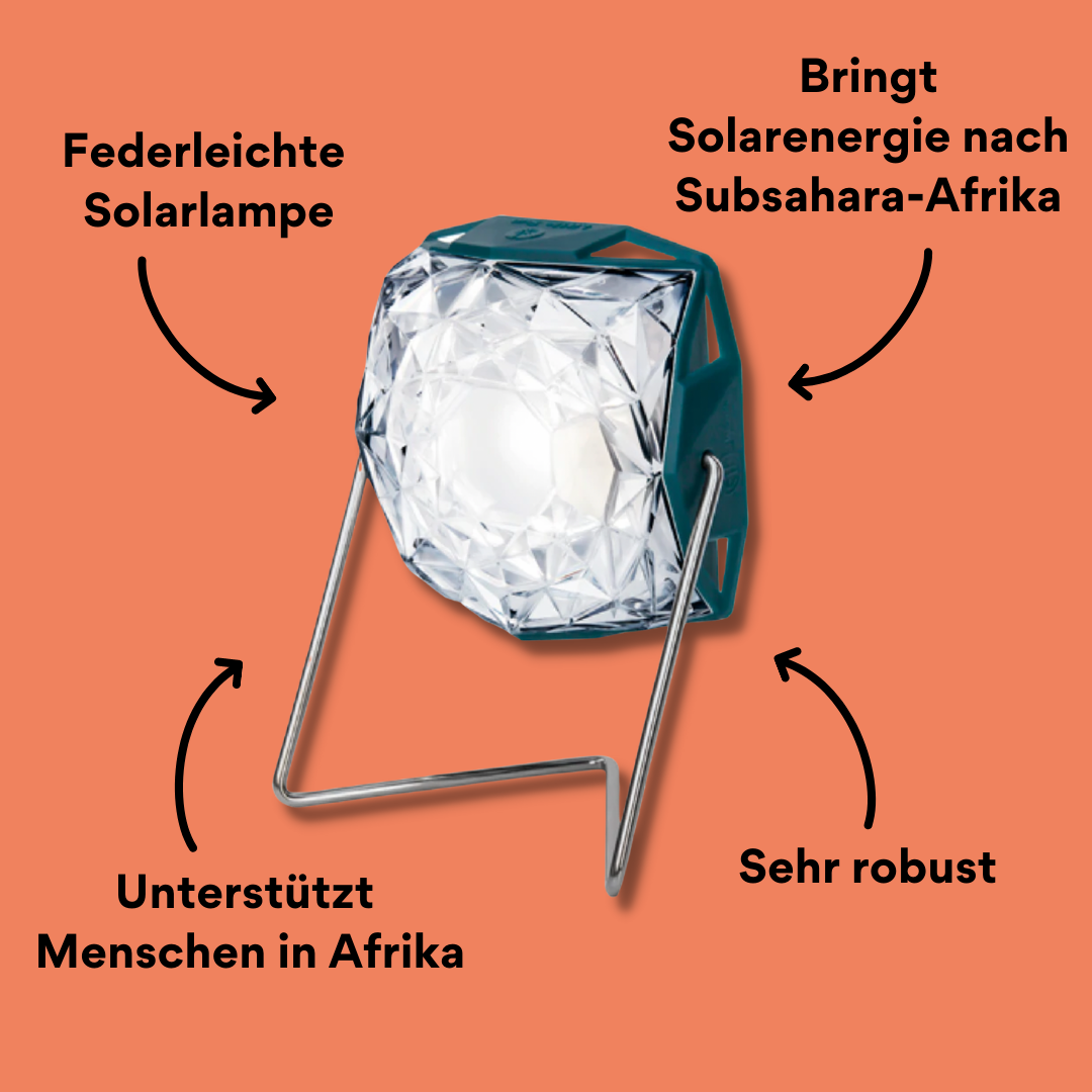 Little Sun Diamond Solarlampe von vorne mit Impact