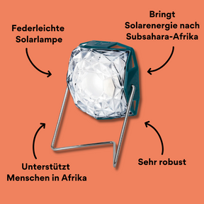 Little Sun Diamond Solarlampe von vorne mit Impact