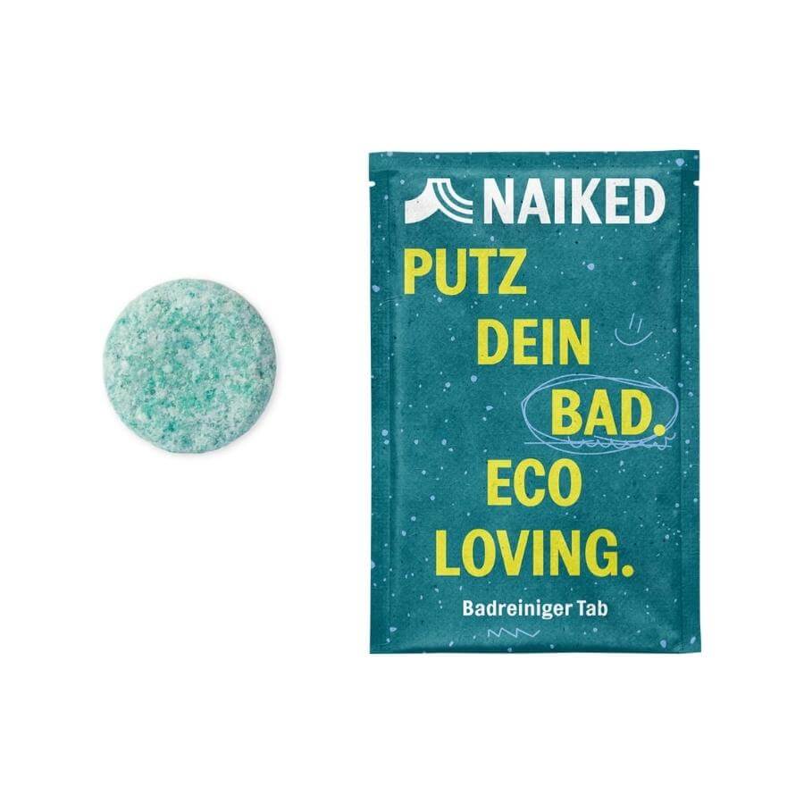 NAIKED Putztab Bad Verpackung und Tab