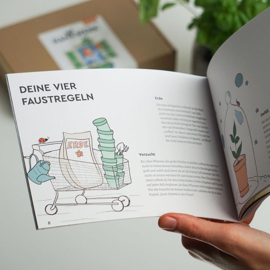 Saatgut Box Gartenjahr Anleitungsbuch