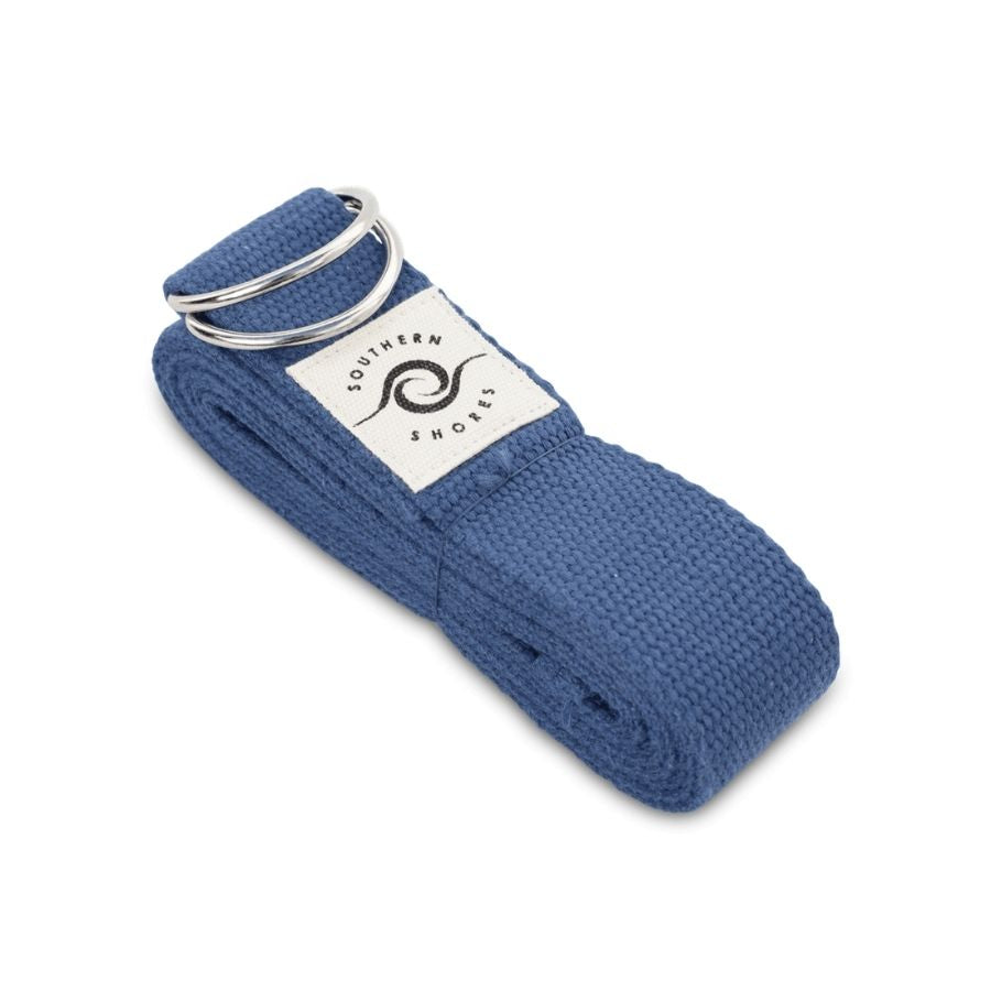 Blauer Yoga Gurt