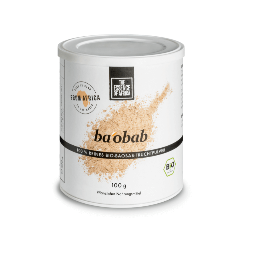 Baobab Pulver 100g Verpackung von vorne