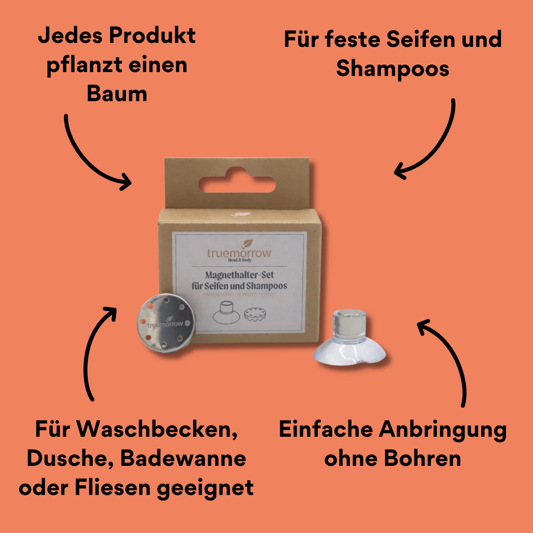Magnethalter für feste Seifen mit Saugnapf Verpackung mit Impact