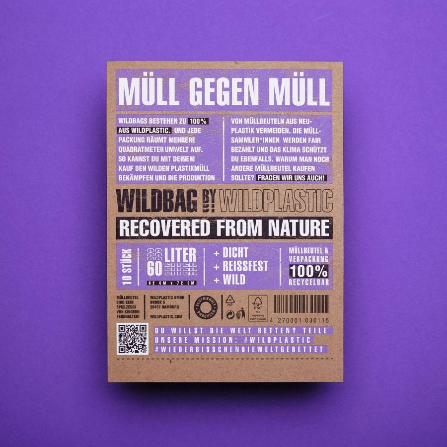 Wildbag Müllbeutel Müll gegen Müll