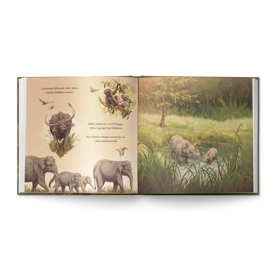 Der Junge, der einen Wald pflanzte Innenseiten