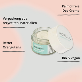 Hopery Deocreme Töpfchen mit Inhalt Bamboo Milk mit Impact