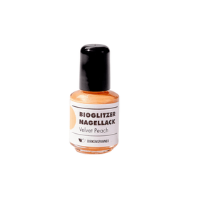 Birkenspanner Bioglitzer Nagellack – Velvet Peach