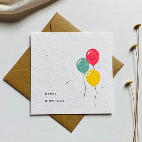BlühWerk Papeterie – Grußkarte Luftballons