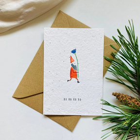 Einpflanzbare Postkarte – Weihnachten  von BlühWerk Papeterie – Wichtel