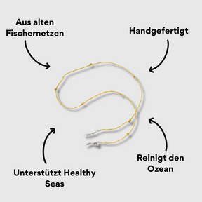 Bracenet Brillenkette Wadden Sea  mit Impact